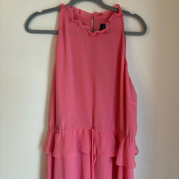 Sam Edelman Tiered handkerchief tie string dress in watermelon punch size 14 NWT - Picture 8 of 15